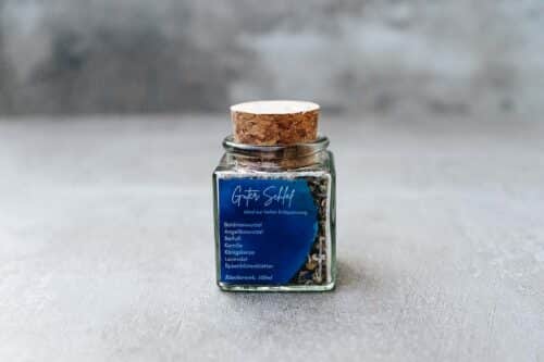 Räucherwerk, Guter Schlaf, Baldrianwurzel, Angelikawurzel, Beifuß, Kamillie, Königskerze, Lavendel, Rosenblütenblätter