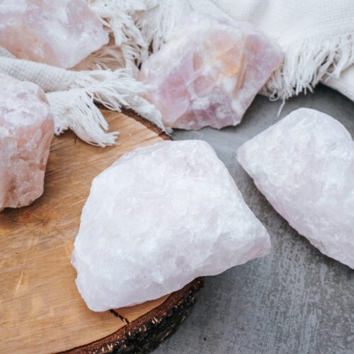 Kristall-Set Rosenquarz: Elektrosmog Abschirmung