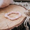 Rosenquarz Splitter Armband