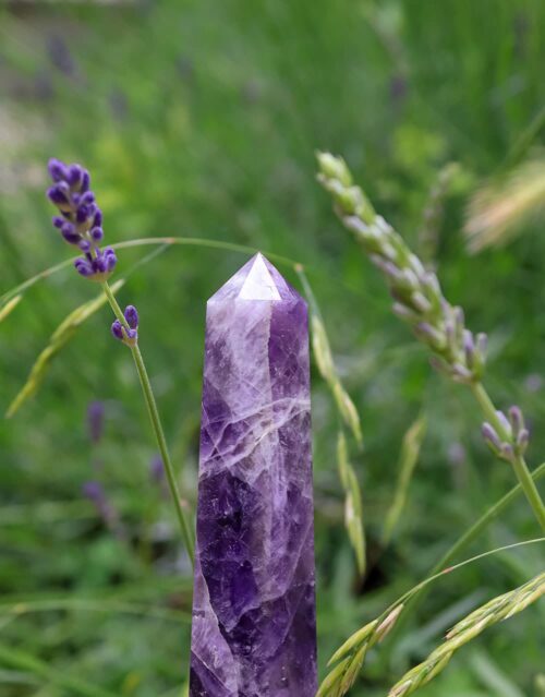 Amethyst Obelisk Heilsteine