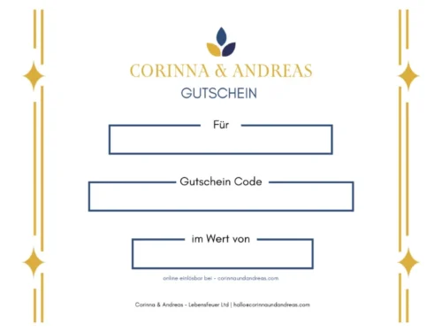 Wertgtschein, Gutschein, Energetik Workshop, Energetik Ausbildung, Energetik Shop